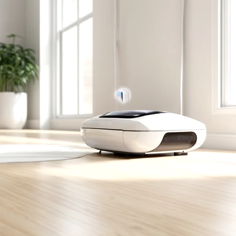 DustTap AI Staubsauger im Einsatz